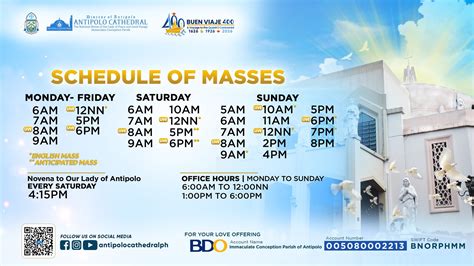 albay cathedral mass schedule|Here is the updated schedule of our .